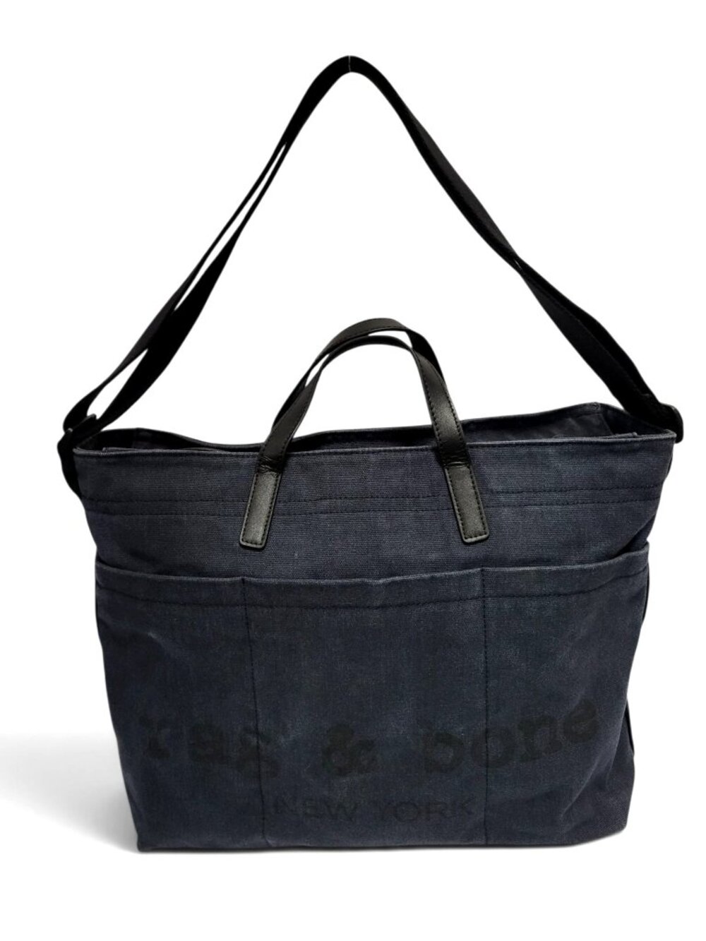 Rag & Bone Clinton Tote Blue Laptop Work Crossbody Bag